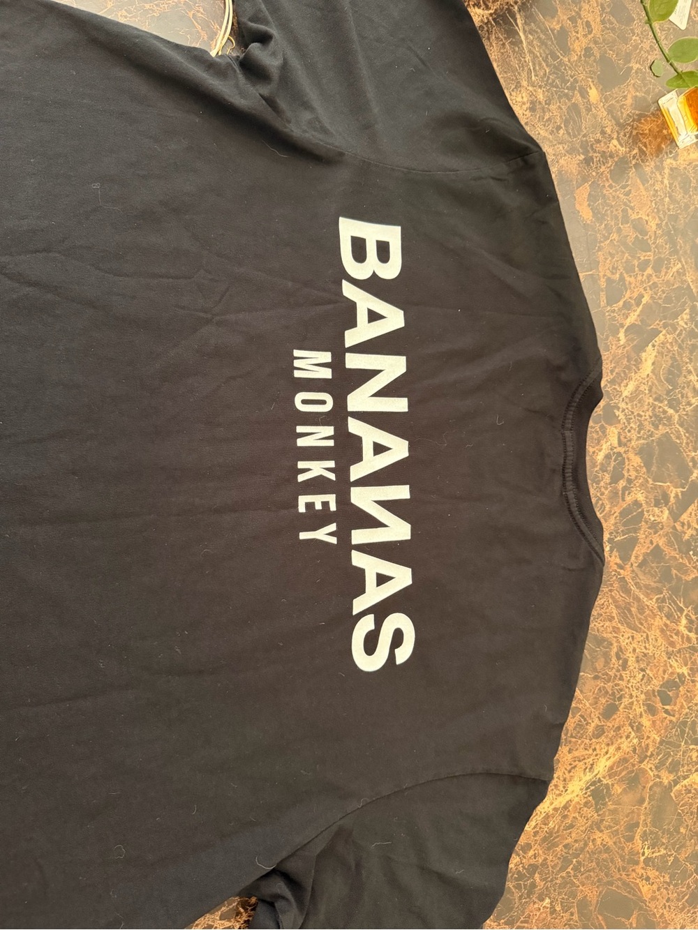 NWT Bananas Monkey Black Graphic T-Shirt XL 100% Cotton Oversized Unisex - Picture 3 of 7
